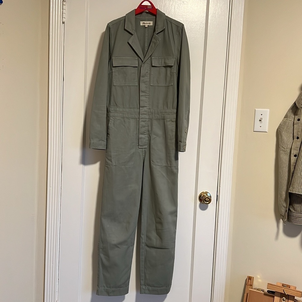 Madewell sage green coveralls - XS